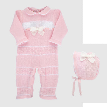 Conjunto de Pelele y gorro Roció