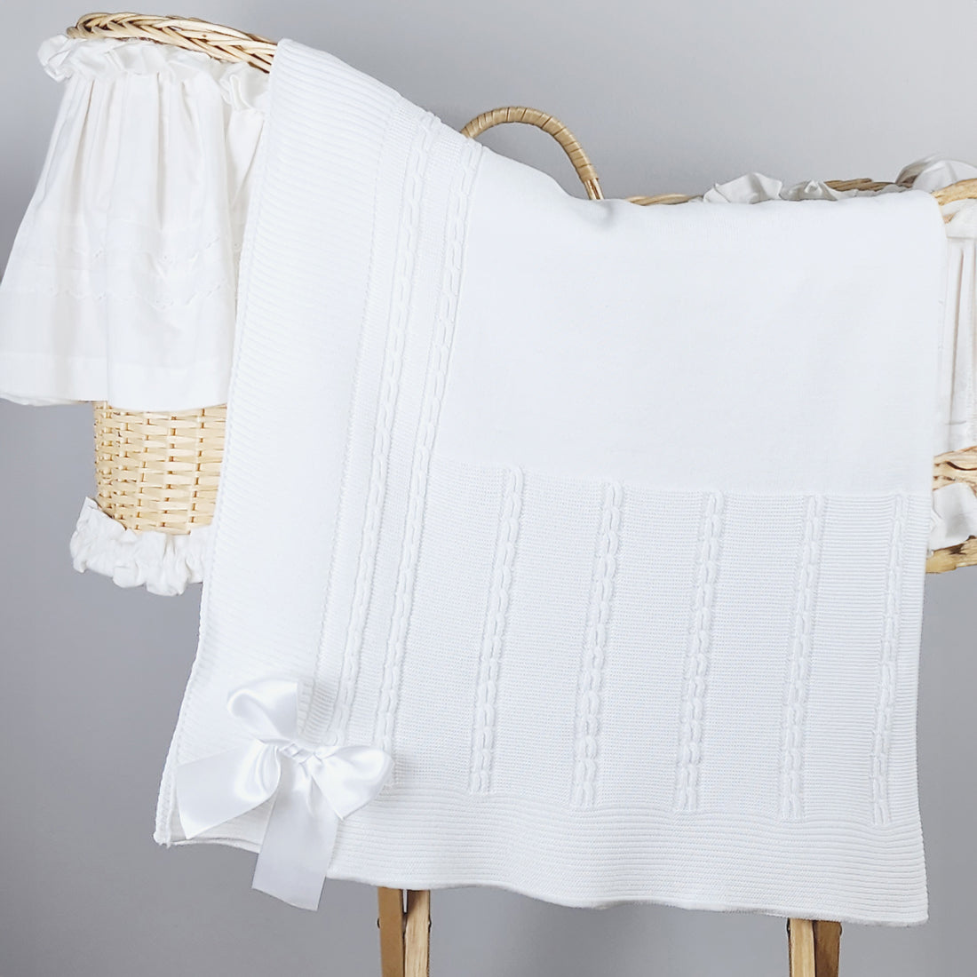 Manta de Algodón Blanco