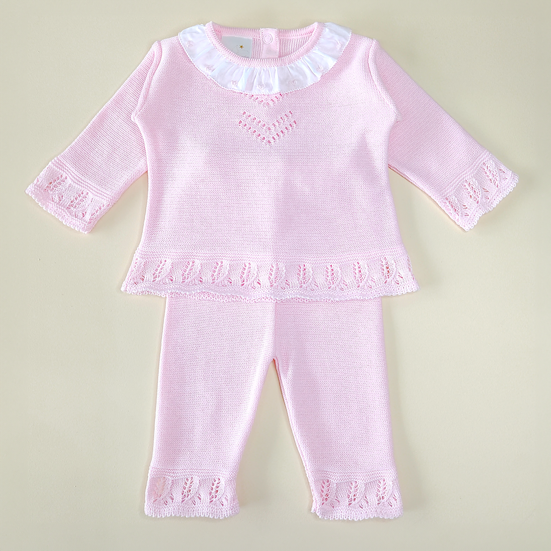 Conjunto de Buzo y Chicle Largo Rosado