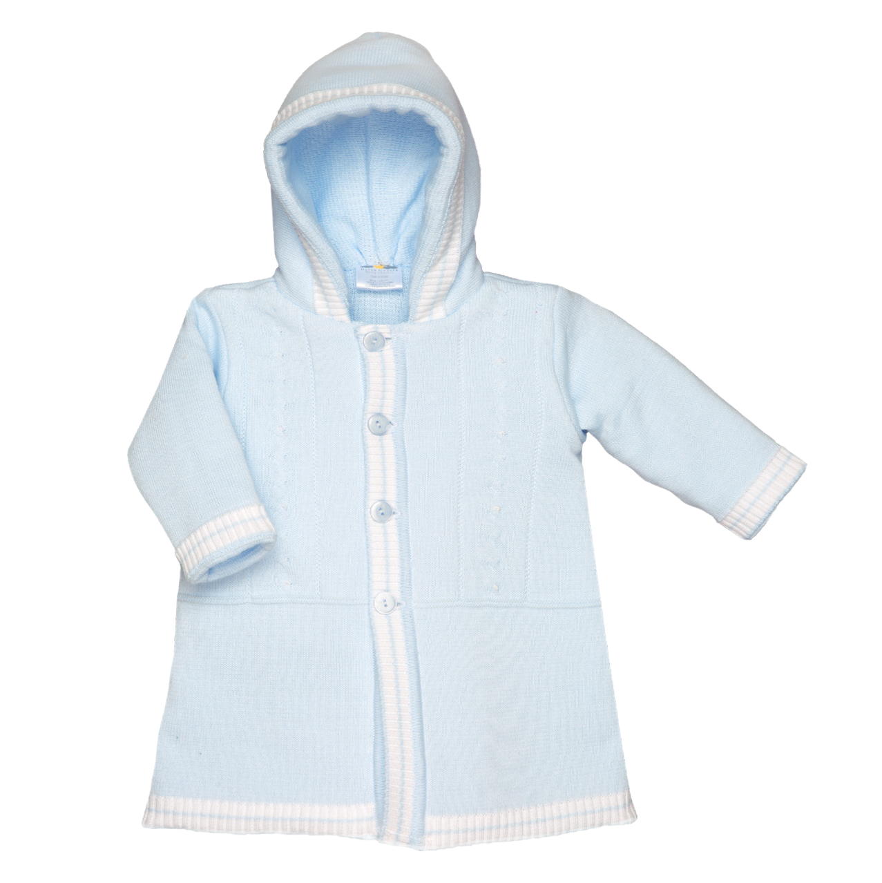 Abrigo Forrada con cuello de Algodón