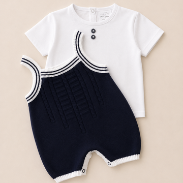 conjunto mameluco sin manga & camisa pima cotton