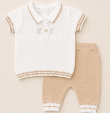 conjunto buzo blanco mc y pantalon corto camel