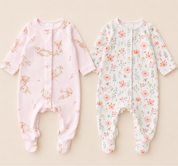 pack de 2 mamelucos estampadas
