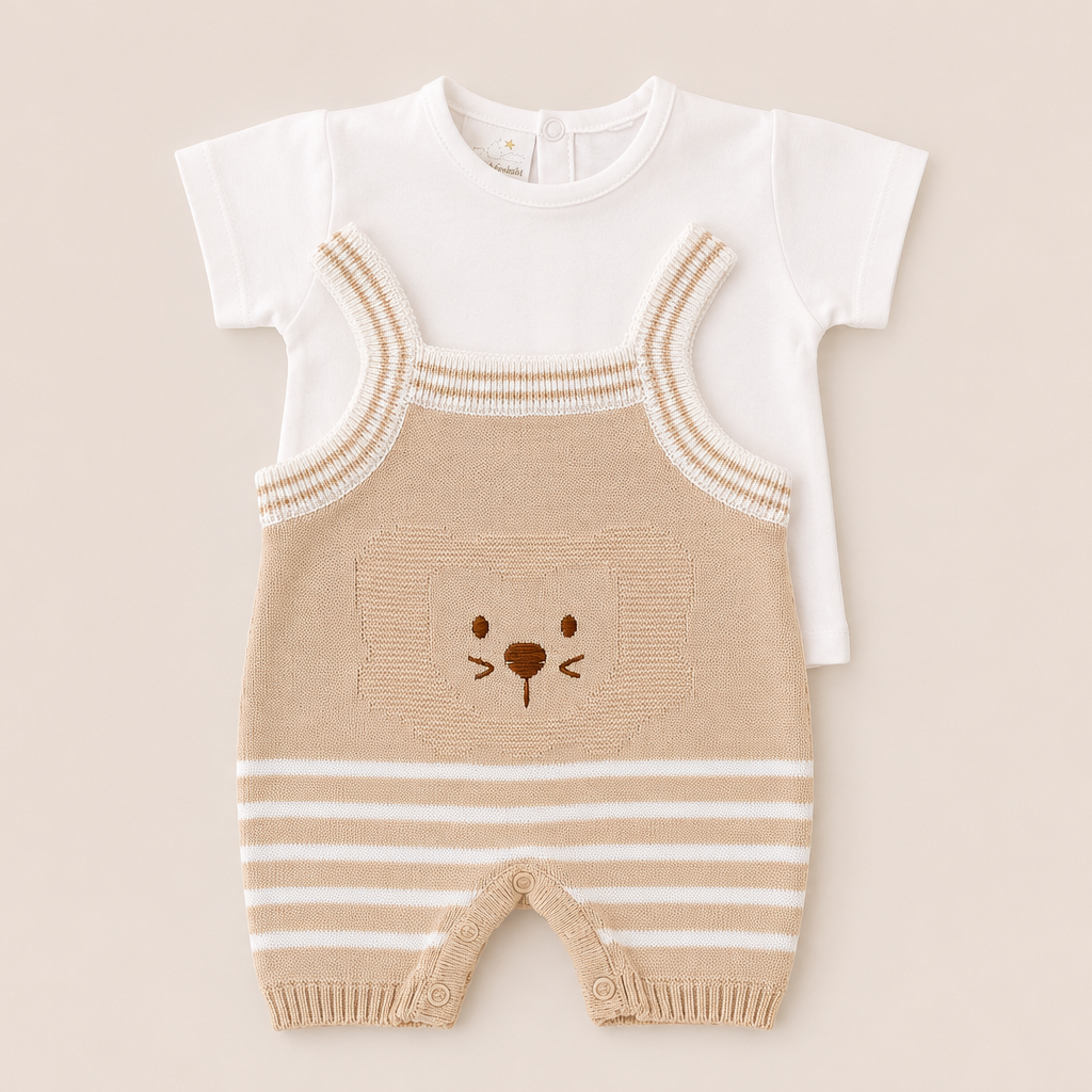 conjunto mameluco sin manga & camisa pima cotton