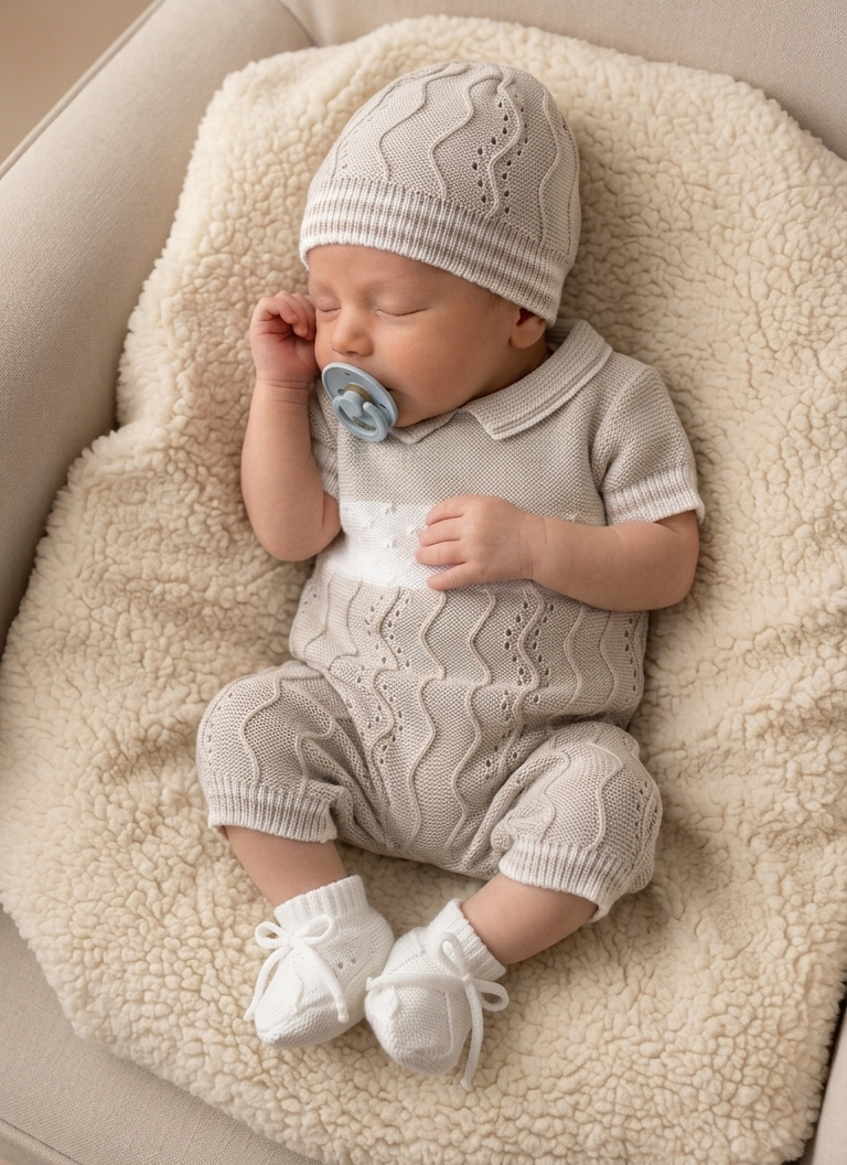 Set Henry, que incluye un pelele, patucos y gorro