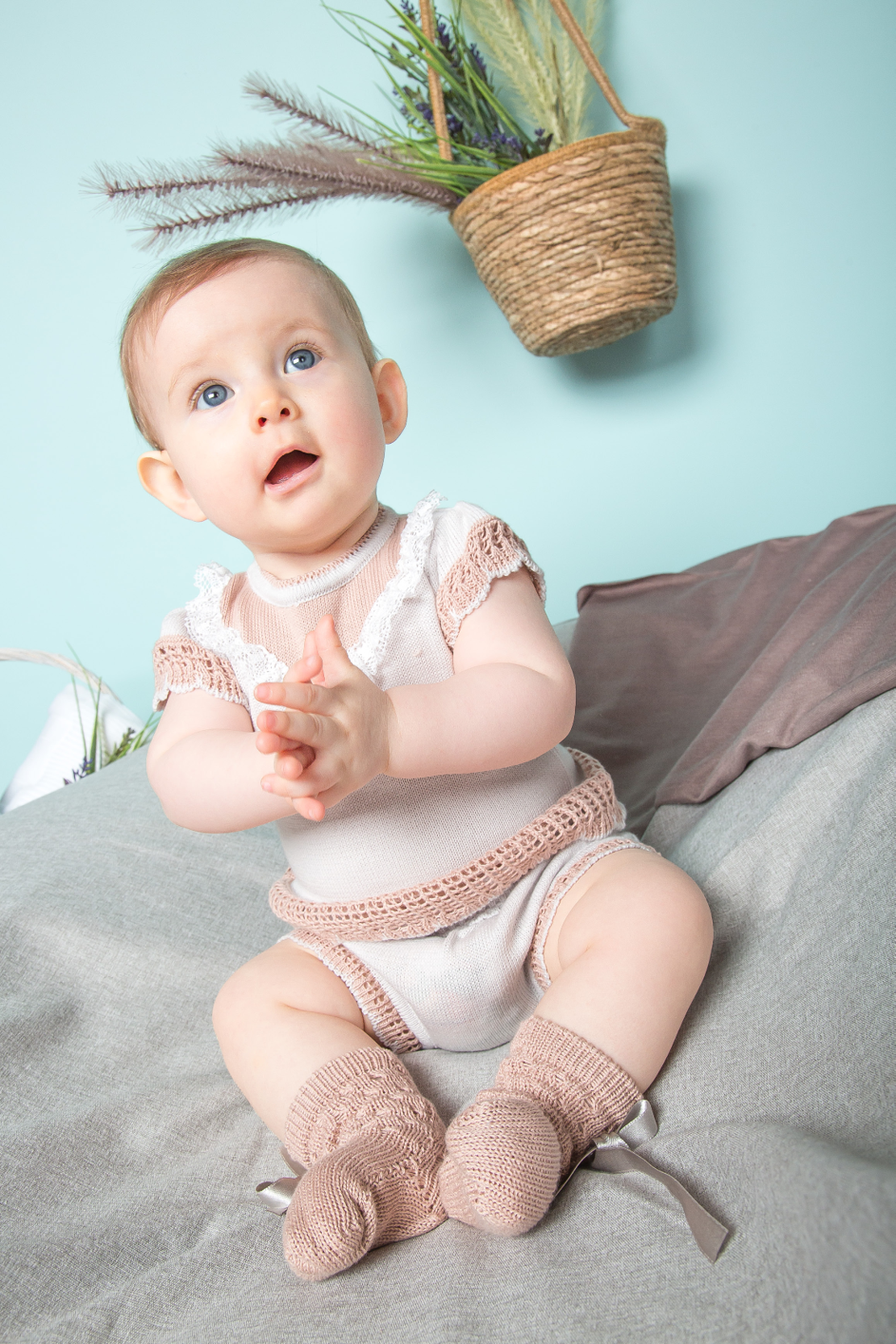 Conjunto para bebe niña Buzo y Panty