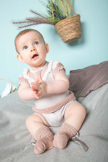 Conjunto para bebe niña Buzo y Panty