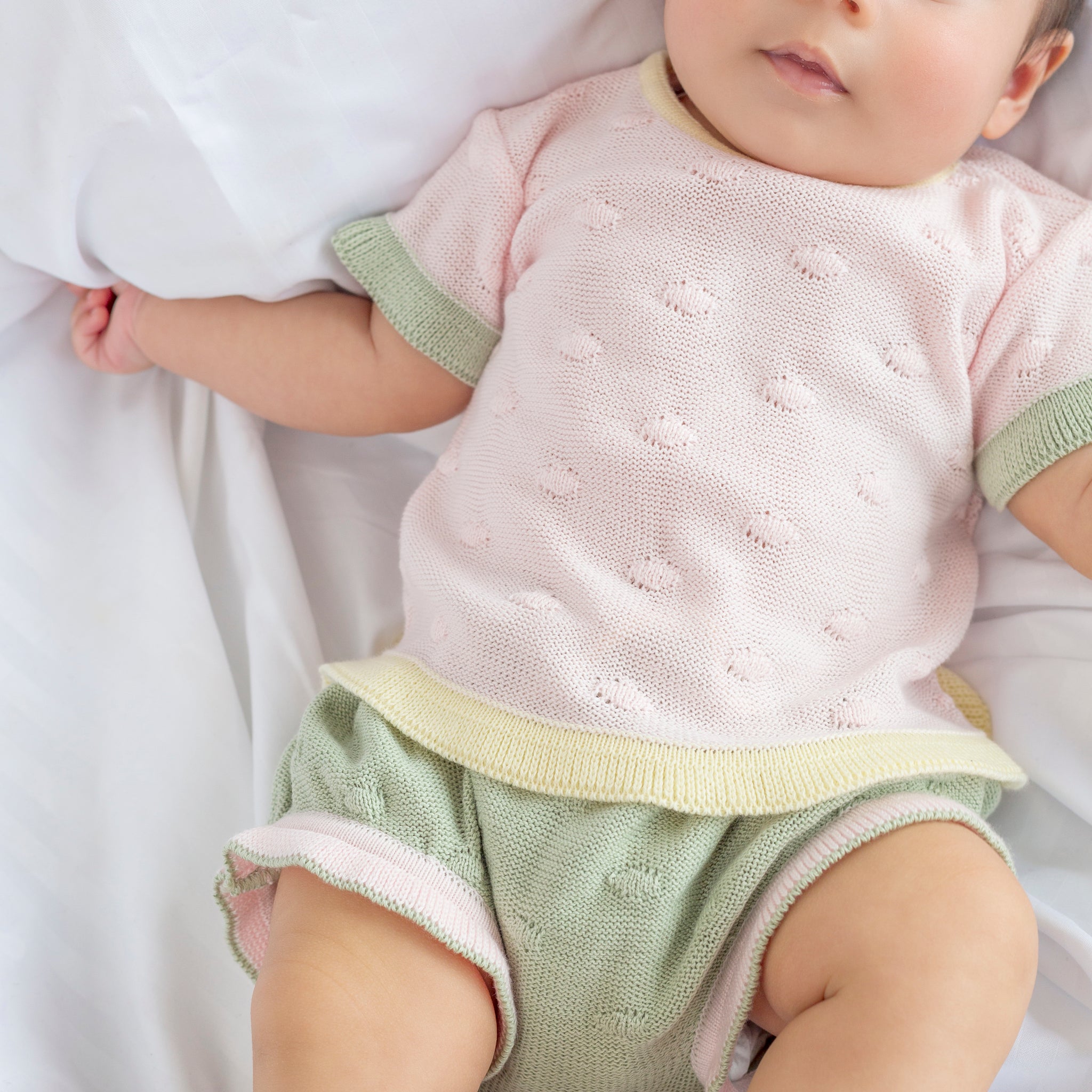 Conjunto Natalia para bebe niña  Buzo y Panty