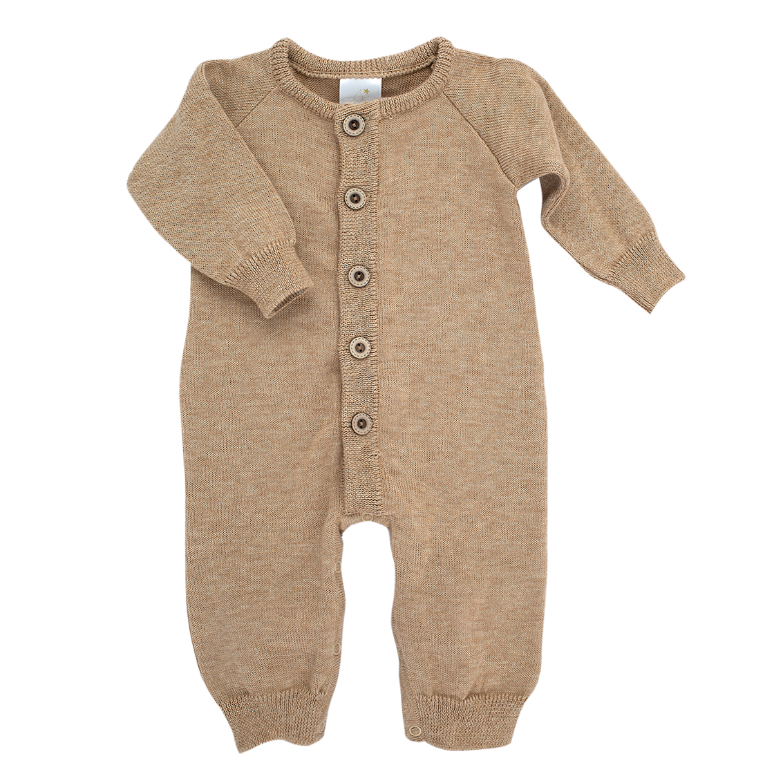 Pelele Neutro abierto adelante de alpaca y algodón orgánico