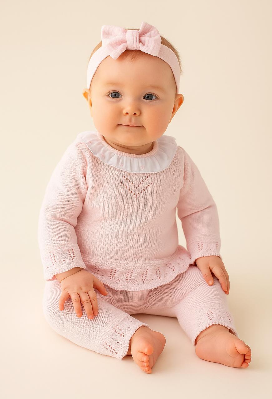 Conjunto de Buzo y Chicle Largo Rosado