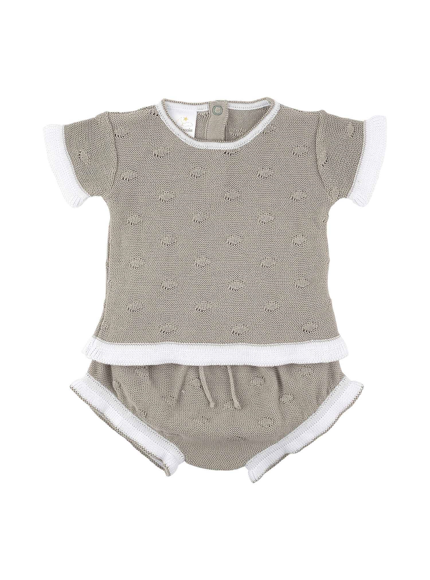 Conjunto Natalia para bebe niña  Buzo y Panty