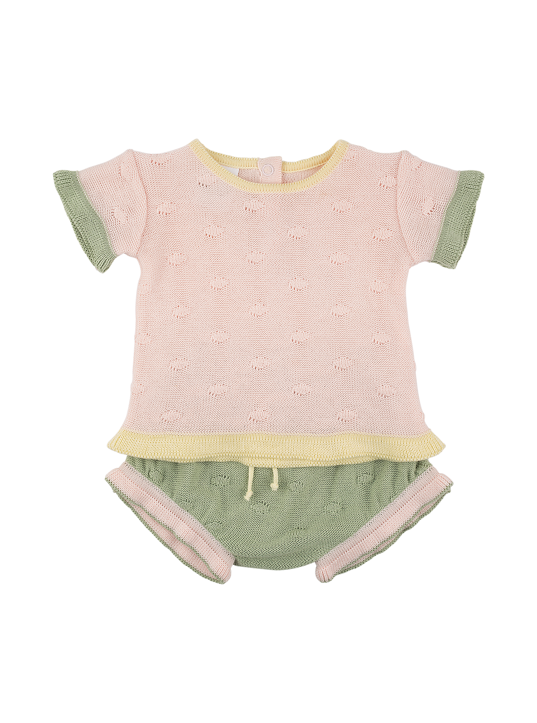 Conjunto Natalia para bebe niña  Buzo y Panty